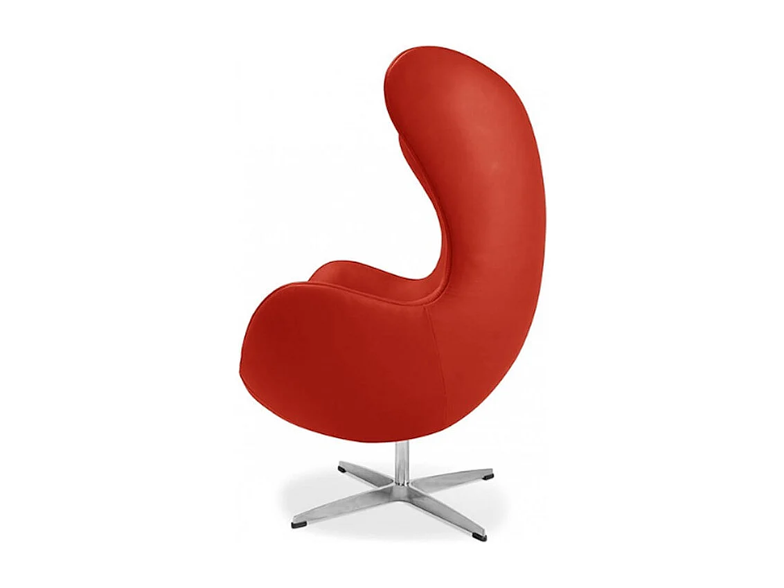 Fauteuil simili cuir rouge Ego