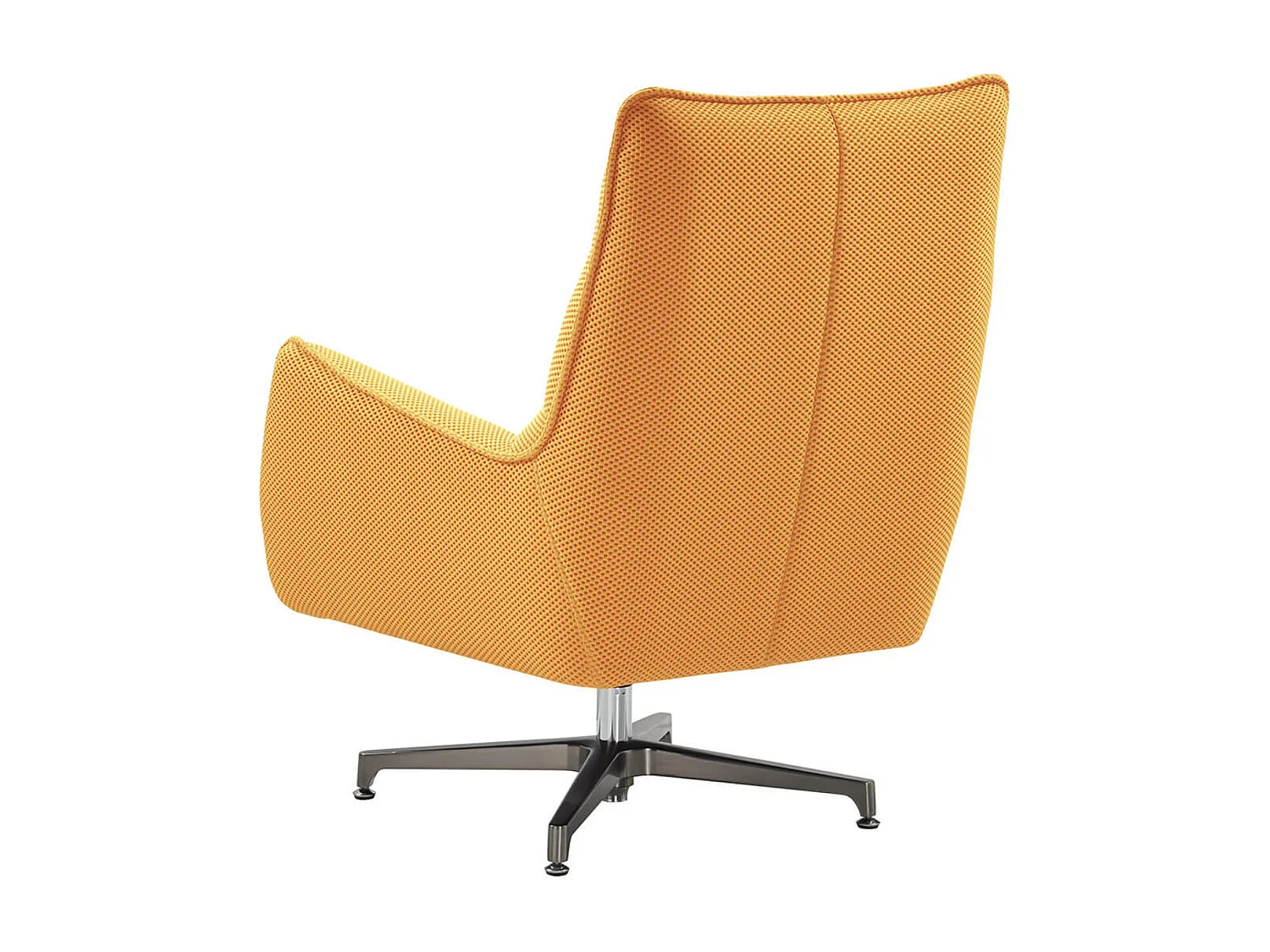 Fauteuil pivotant tissu maille 3D Milan-Jaune