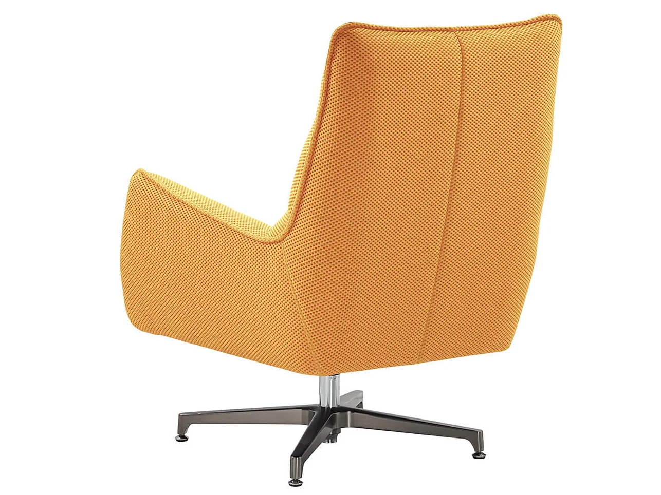 Fauteuil pivotant tissu maille 3D Milan-Jaune