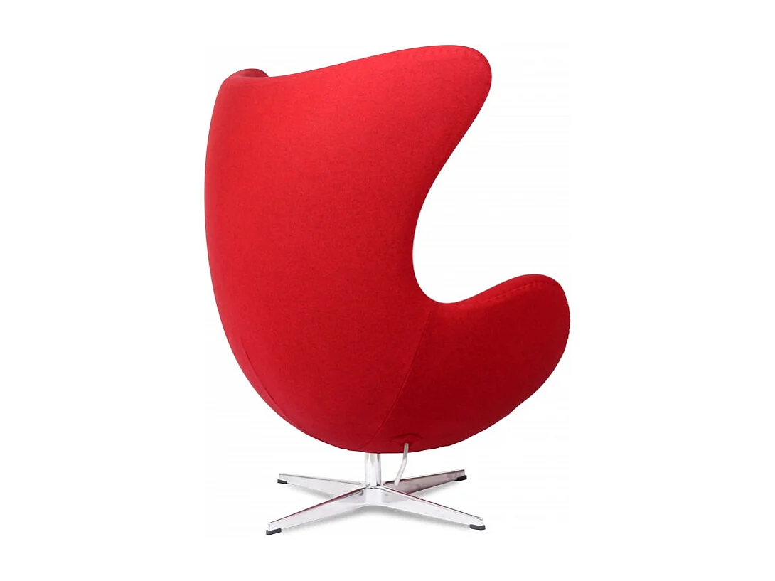 Fauteuil tissu rouge Ego
