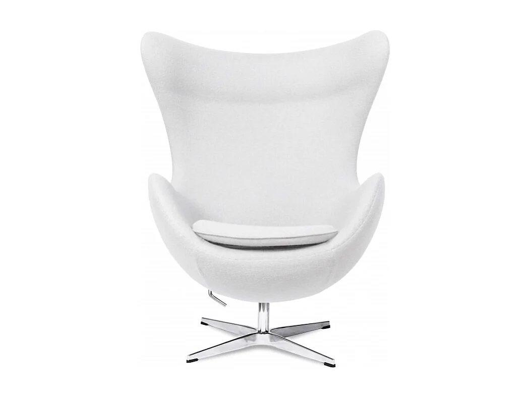 Fauteuil tissu blanc Ego