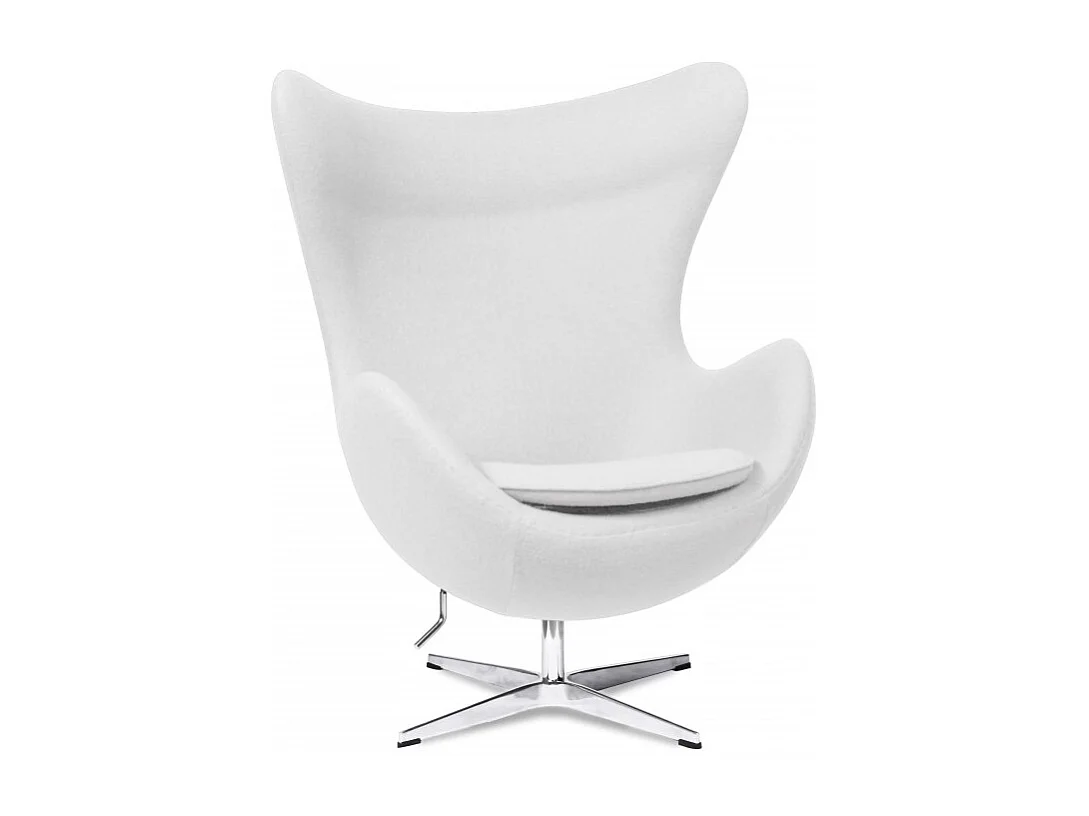 Fauteuil tissu blanc Ego