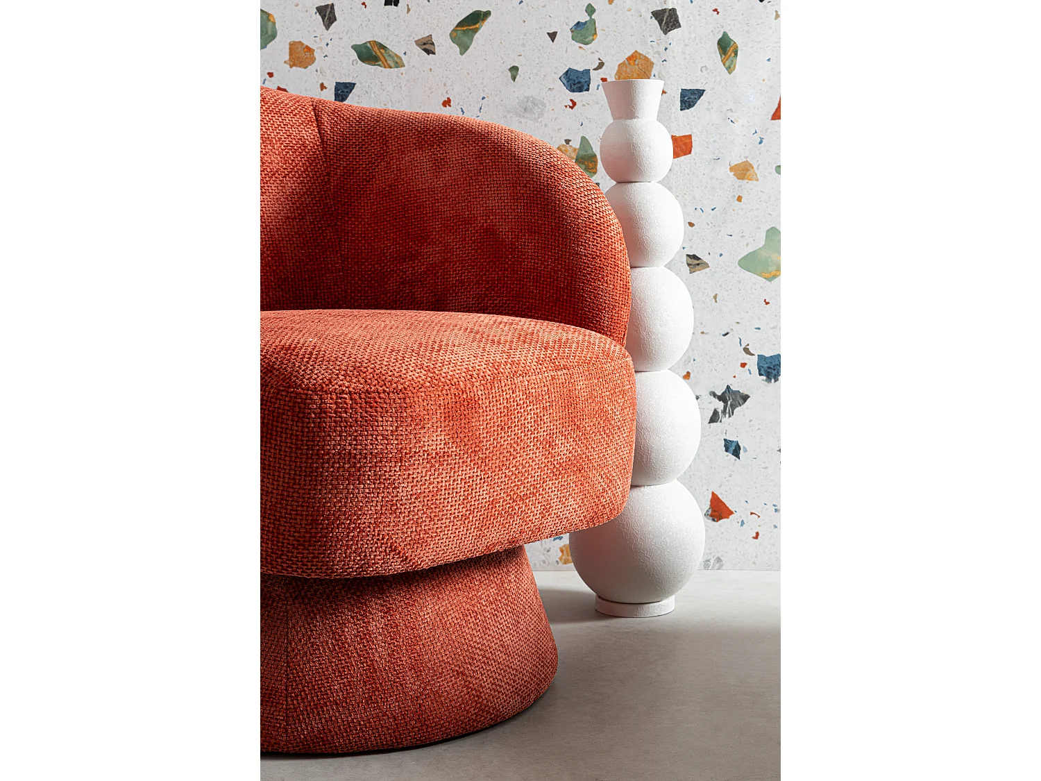 Fauteuil design pivotant KANA-Rouge