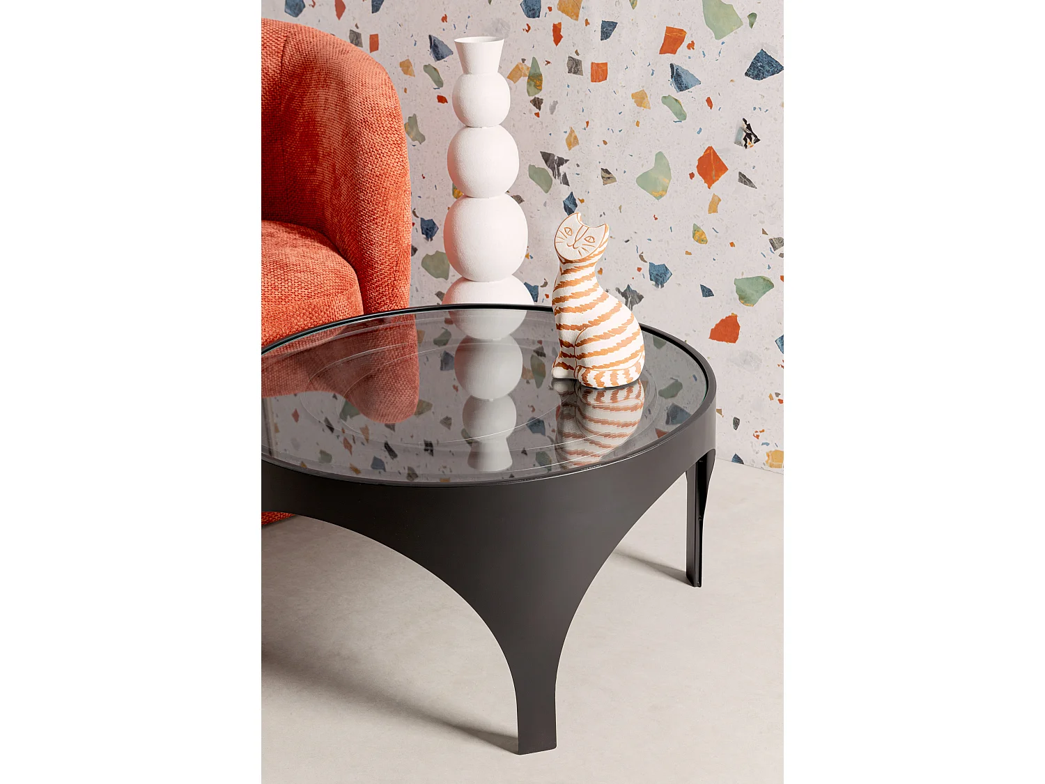 Fauteuil design pivotant KANA-Rouge