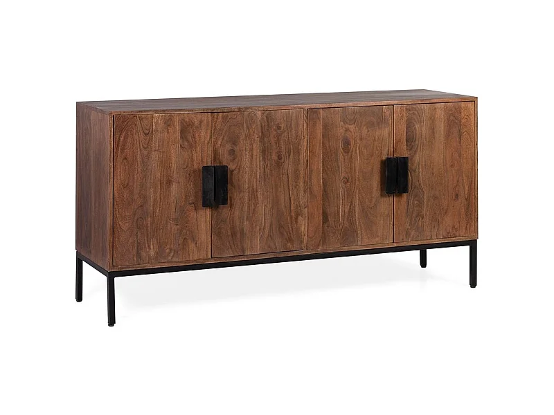 Aparador Kabina 3 puertas madera de acacia 160 cm