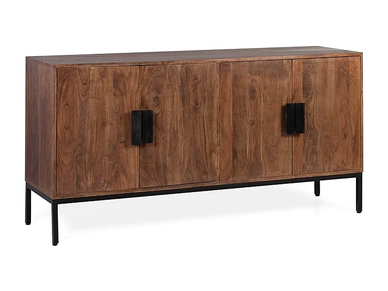 Aparador Kabina 3 puertas madera de acacia 160 cm
