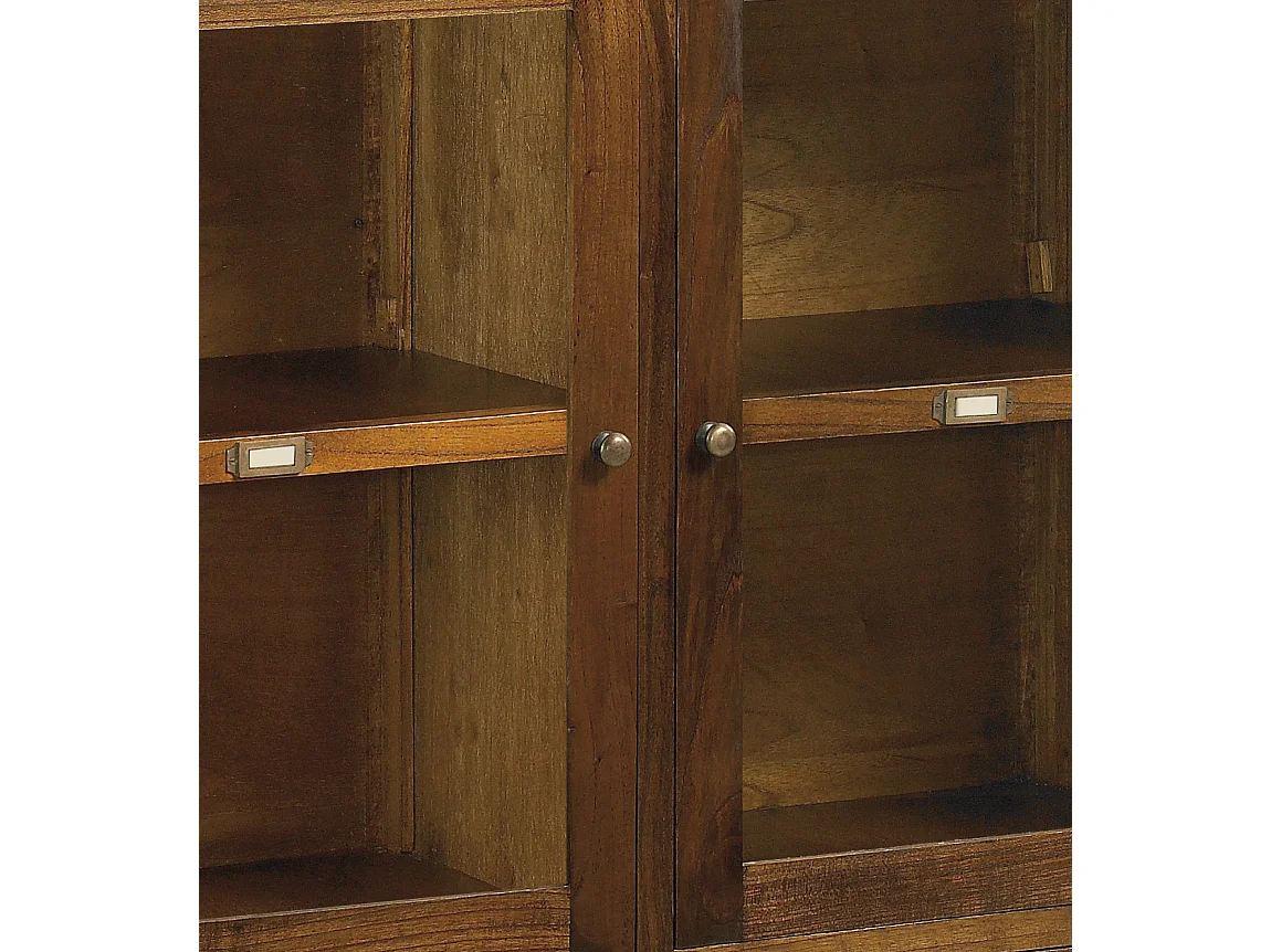 Aparador Mindy madera maciza 3 puertas 6 cajones Orka 160 cm