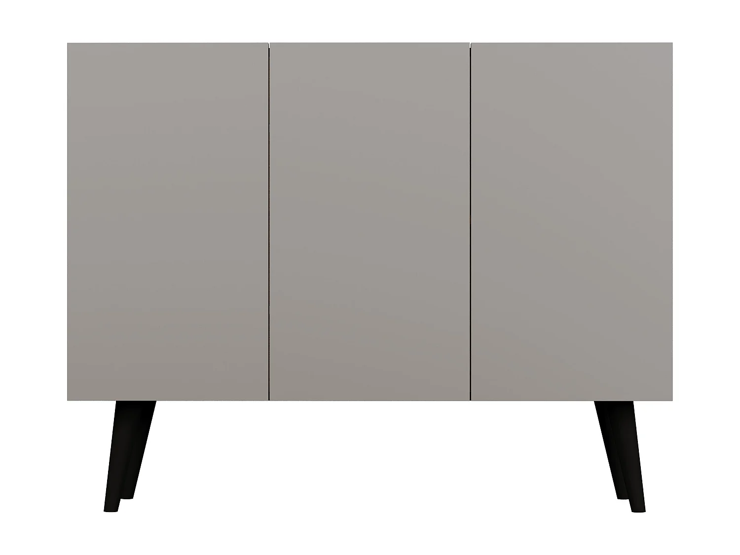 Cómoda Rolia 3 puertas 120 cm-Color Gris claro