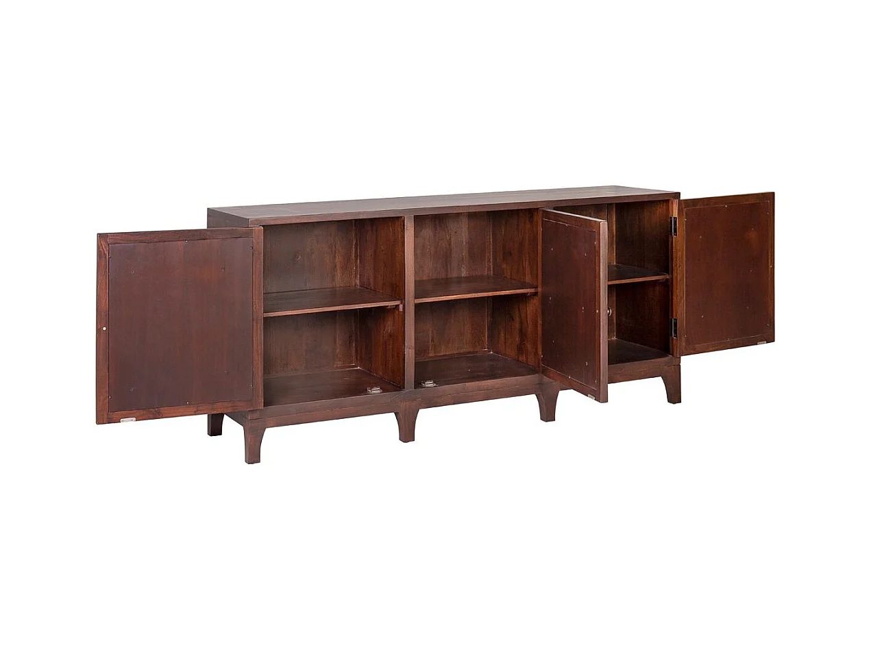 Aparador Gazba 3 puertas madera de acacia 183 cm