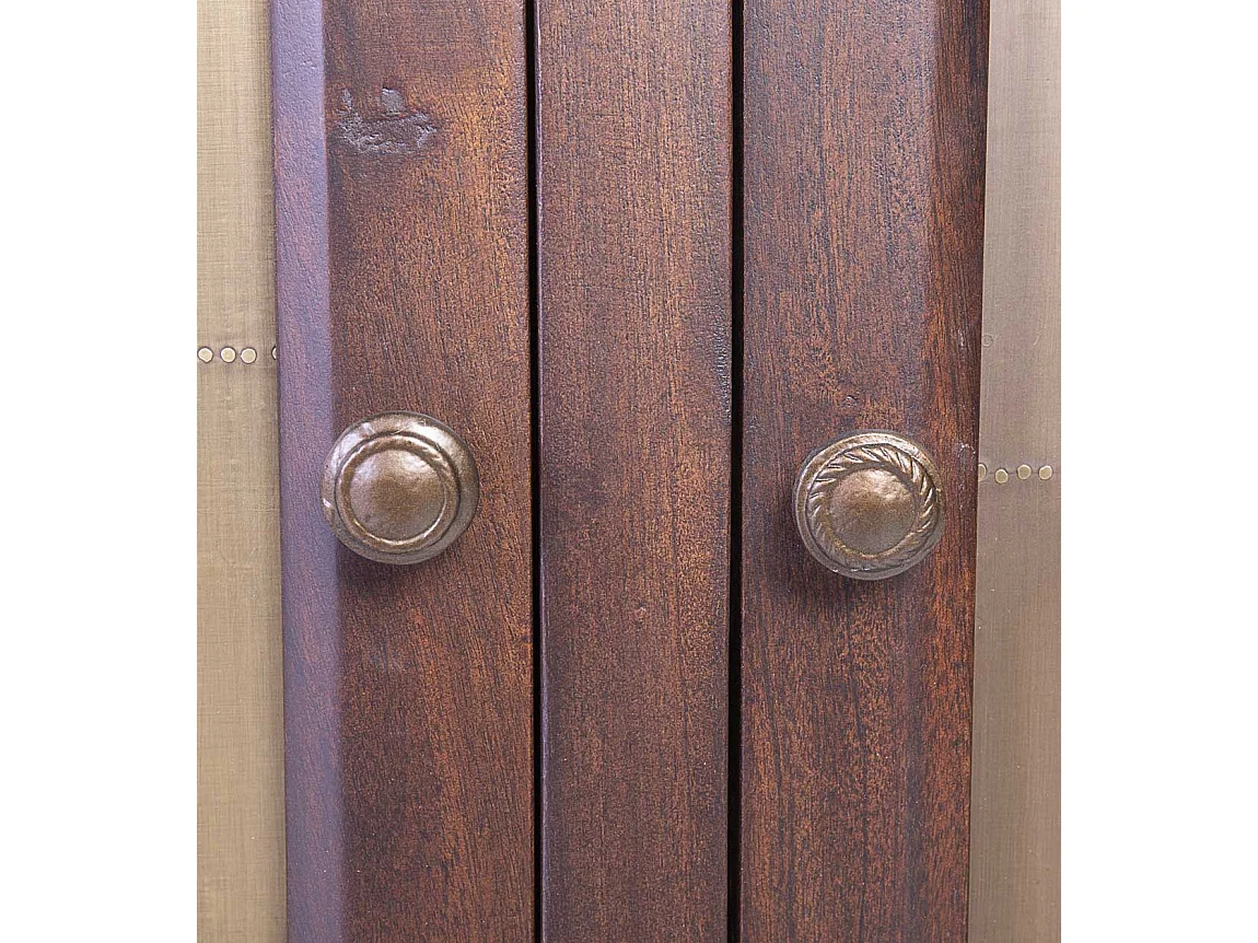 Aparador Gazba 3 puertas madera de acacia 183 cm