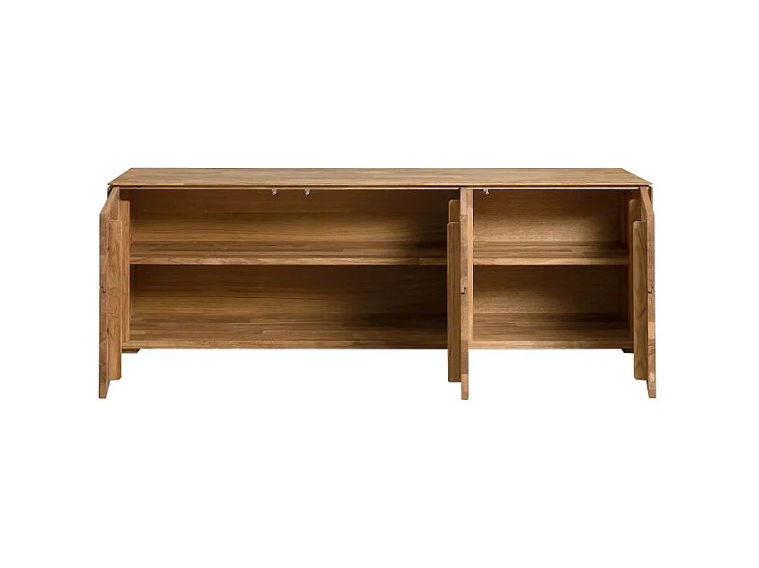 Aparador bajo en madera maciza de roble 3 puertas Inka 172 cm