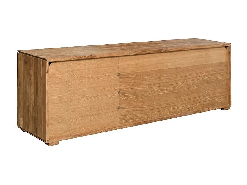 Aparador bajo en madera maciza de roble 3 puertas Inka 172 cm