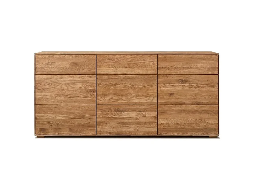 Aparador madera maciza de roble 3 puertas Inka 172 cm