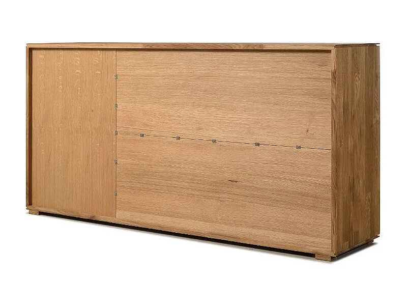 Aparador madera maciza de roble 3 puertas Inka 172 cm