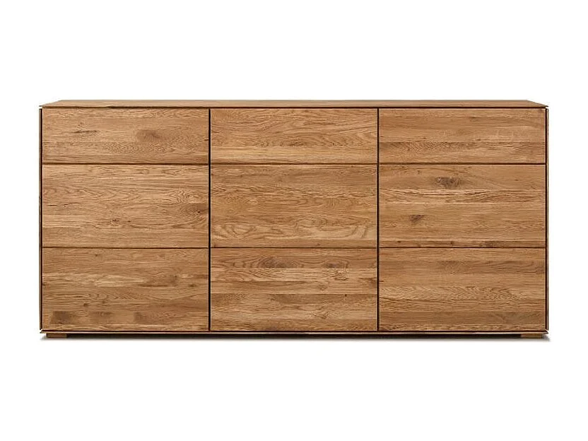 Aparador madera maciza de roble 3 puertas Inka 172 cm