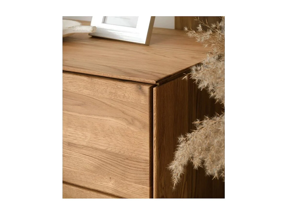 Aparador madera maciza de roble 3 puertas Inka 172 cm