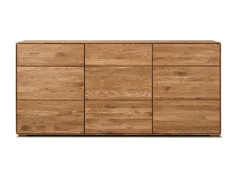 Aparador madera maciza de roble 3 puertas Inka 172 cm