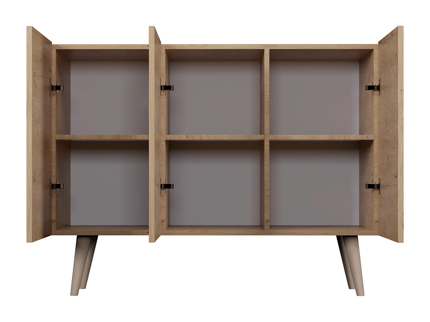 Cómoda Rolia 3 puertas 120 cm-Color Natural