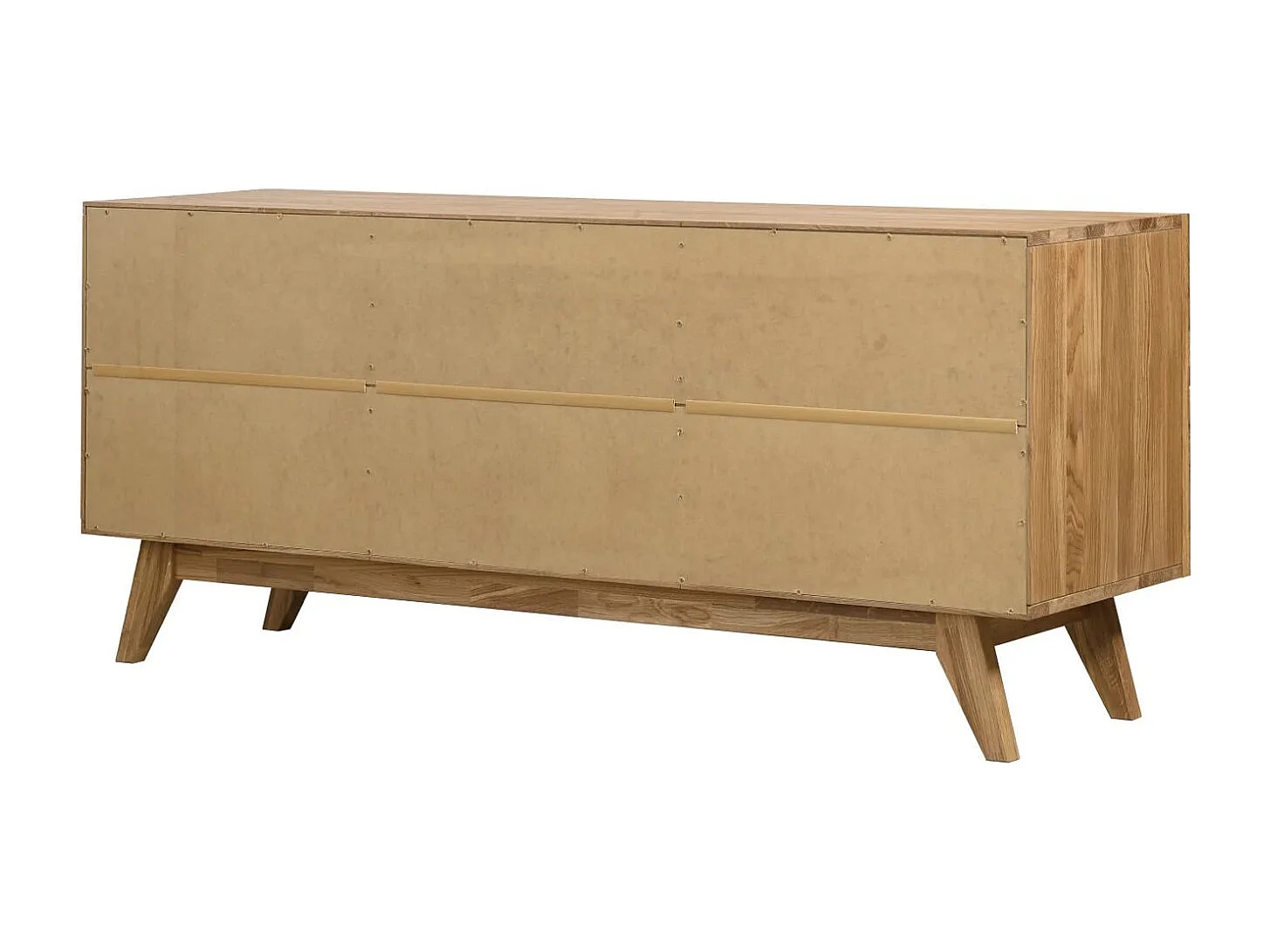 Aparador roble macizo miel 2 puertas 2 cajones Orion 165 cm