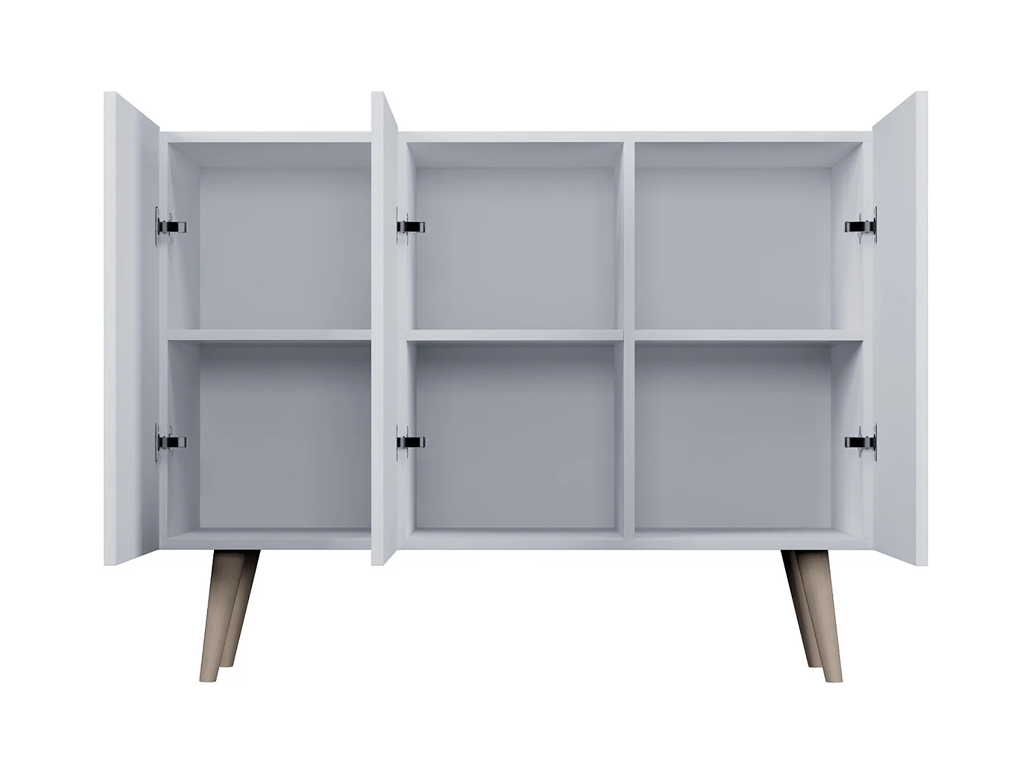 Cómoda Rolia 3 puertas 120 cm-Color Negro