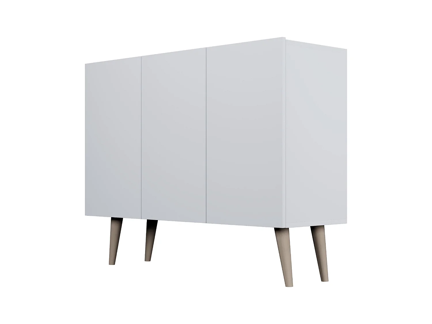 Cómoda Rolia 3 puertas 120 cm-Color Negro