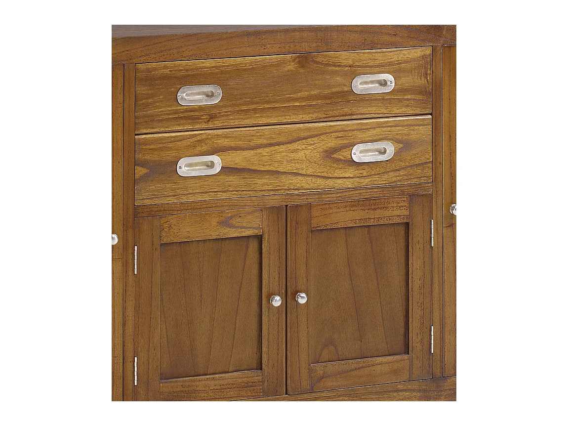 Aparador Mindy madera maciza 4 puertas 2 cajones Sotchy 150 cm