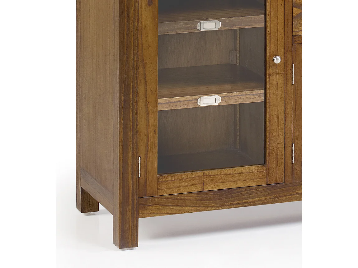 Aparador Mindy madera maciza 4 puertas 2 cajones Sotchy 150 cm