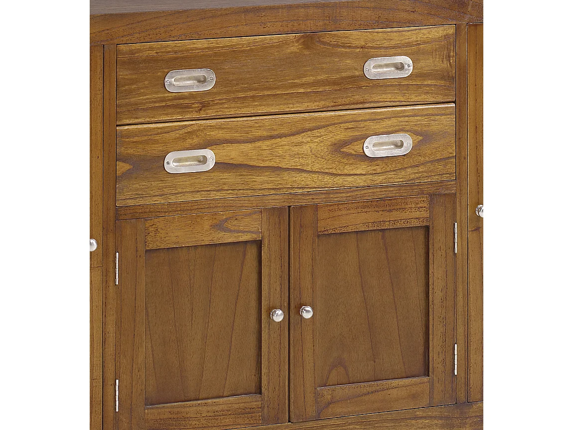 Aparador Mindy madera maciza 4 puertas 2 cajones Sotchy 150 cm