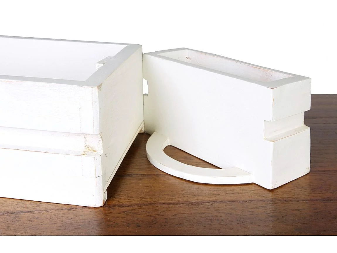 Aparador 6 cajones y 2 puertas de madera maciza de mindi Kretos 160 cm