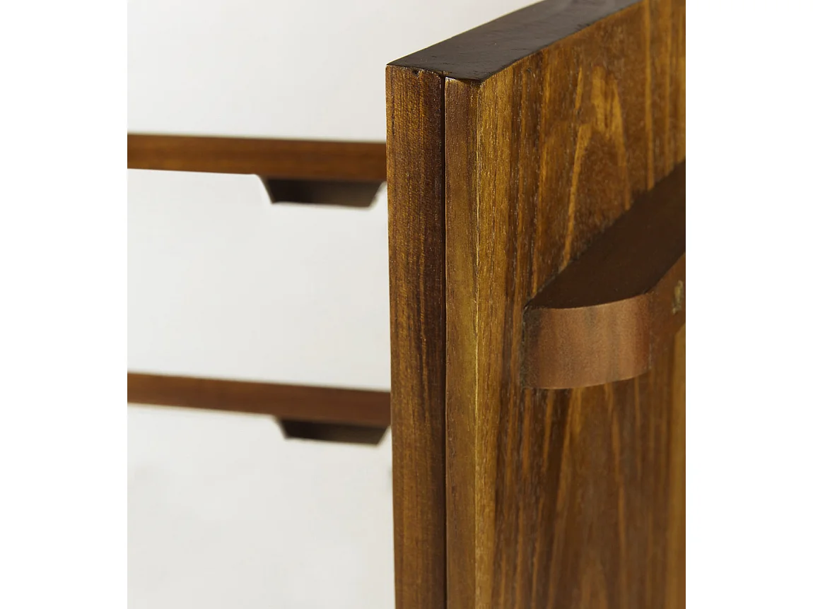 Aparador 6 cajones y 2 puertas de madera maciza de mindi Kretos 160 cm