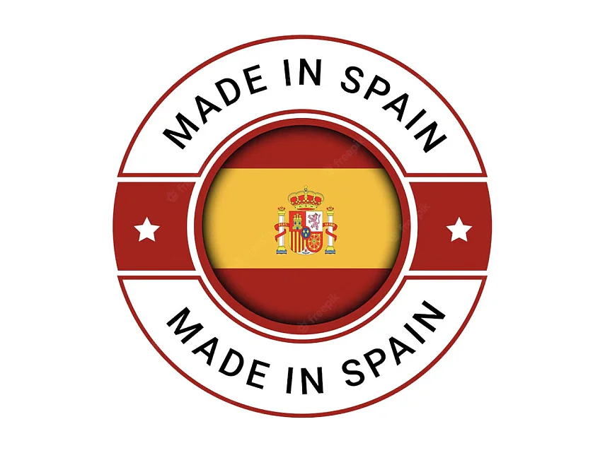 Aparador Mindy madera maciza natural 2 puertas 4 cajones Mazari 160 cm