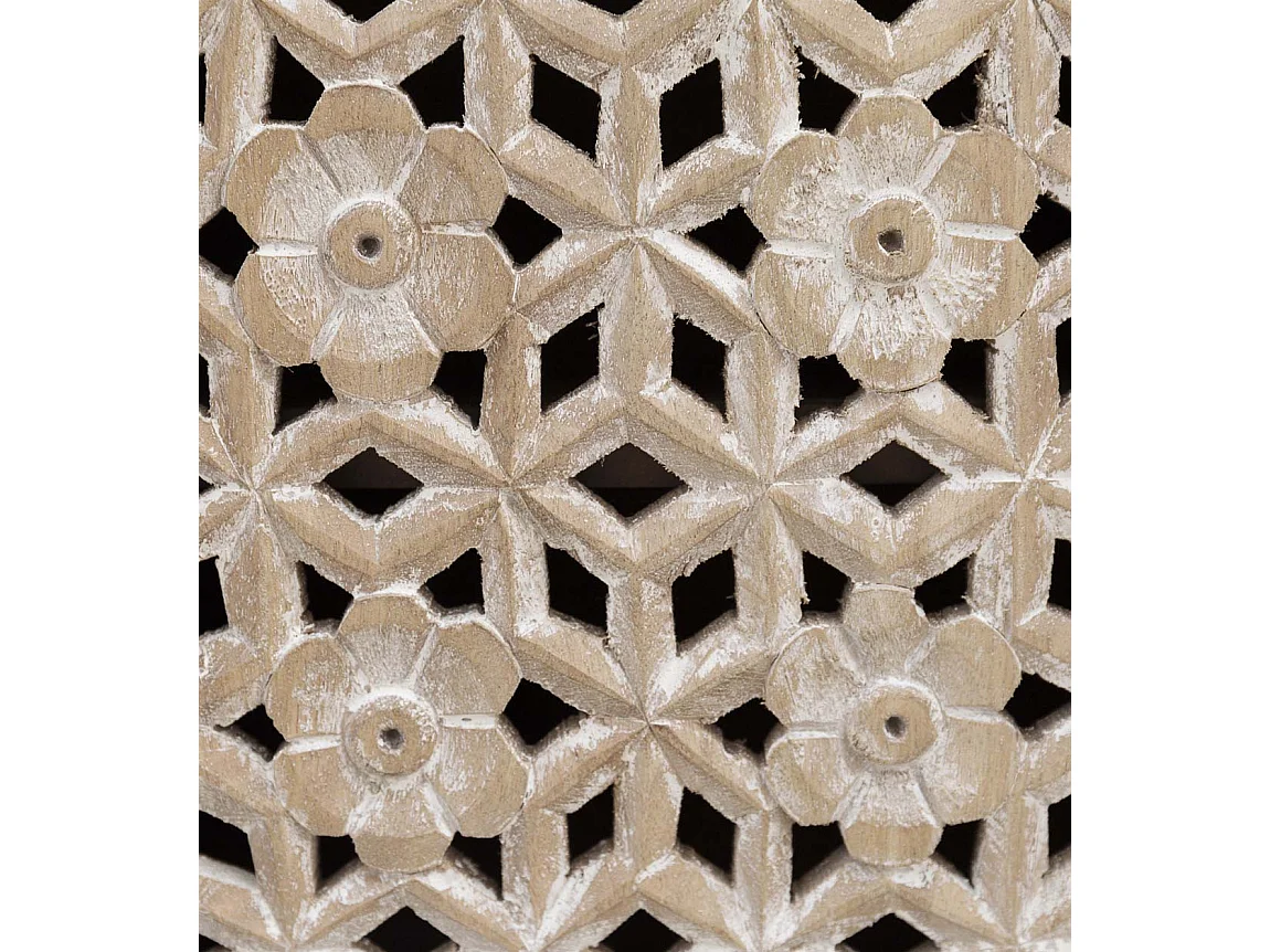 Aparador Alambia 180 cm 4 puertas mango blanqueado