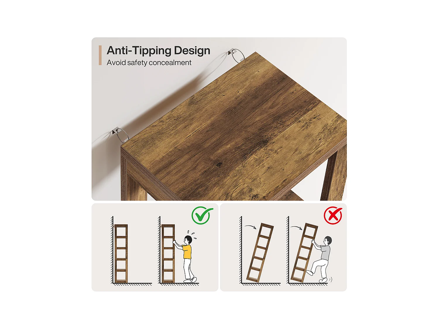 5-poziomowa półka na książki, 180 cm wysokości, wąska półka narożna, regały do małych przestrzeni, wolnostojąca półka ekspozycyjna