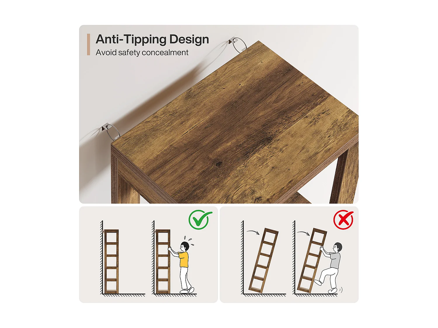 Bibliothèque à 5 niveaux, étagère d'angle étroite de 180 cm de haut, idéale pour les petits espaces, étagère de présentation autoportante