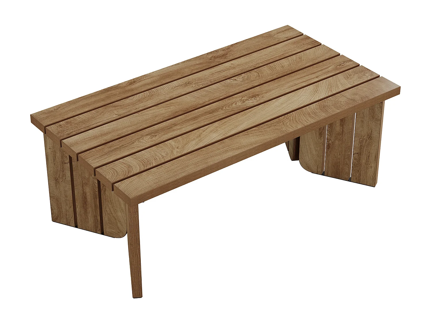 Mesa de Café Retangular, Mesa Central Rural de 120cm para Sala de Estar