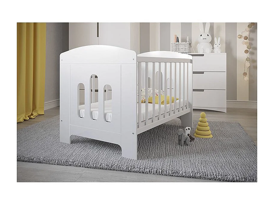 Cuna con barrotes 60x120 cm blanca Klaky 2