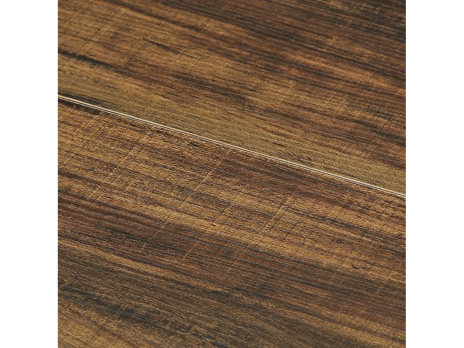 Tables basses de style ferme, table centrale rustique simple à deux niveaux avec rangement pour salon, marron foncé, montage facile