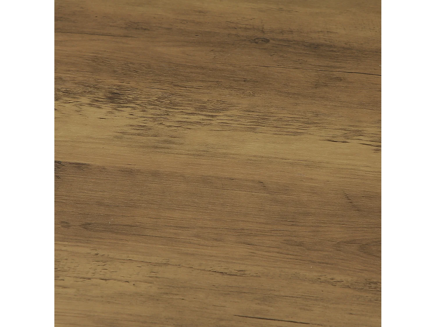 Table basse ronde, table centrale tambour moderne de 80 cm avec base cannelée et finition grain de bois