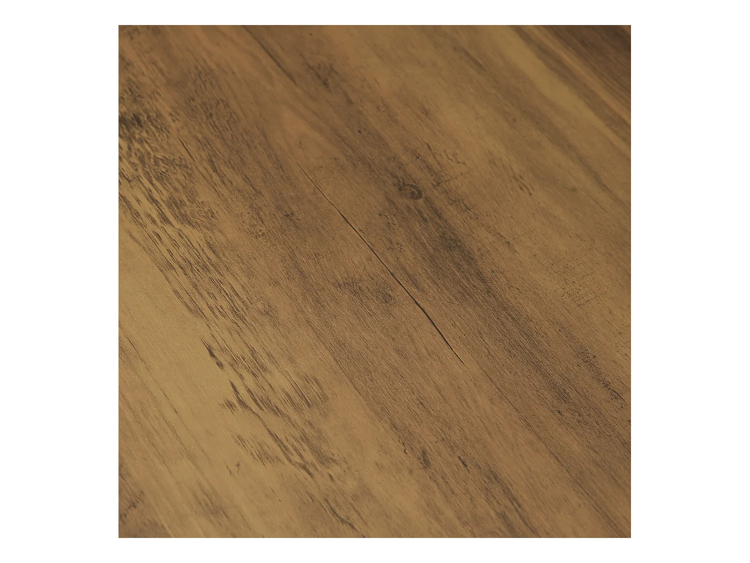 Petite table ronde pour 2 à 4 personnes, table de cuisine de 80 cm pour salle à manger et salon, marron (table seule)