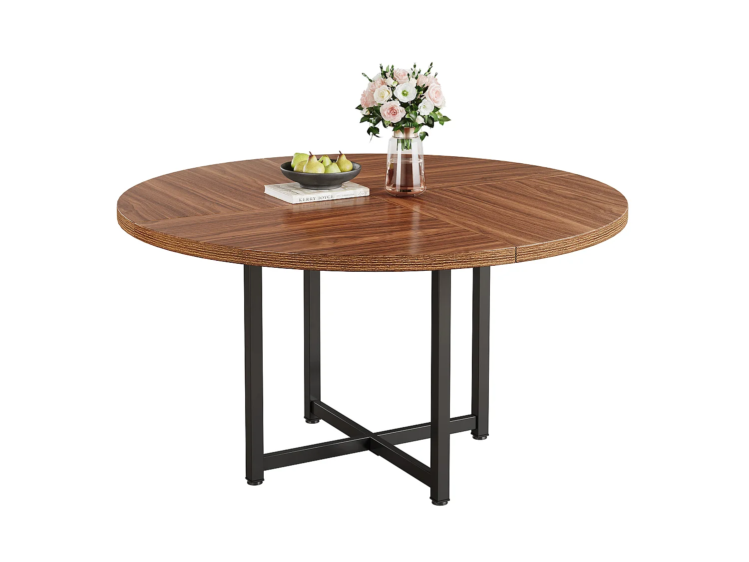 Tavolo da pranzo rotondo per 4-6 persone, tavolo da cucina circolare da 120 cm, tavoli da pranzo piccoli e moderni