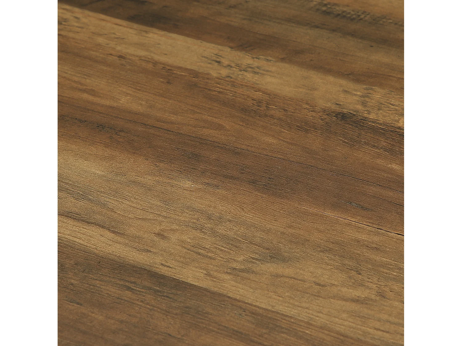 Table à manger rectangulaire de 160 cm pour 4 à 6 personnes, grande table de cuisine, marron et noir (table seule)