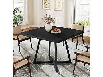 Vierkante houten tafel