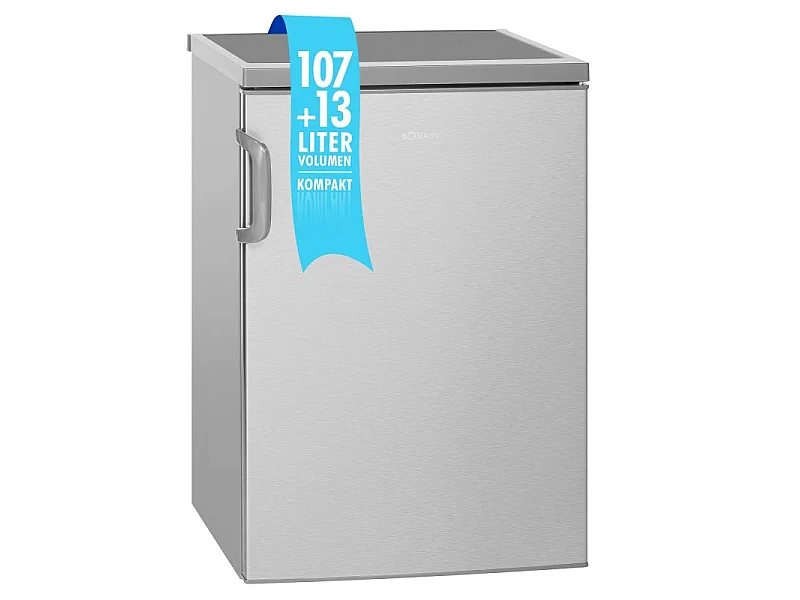 Réfrigérateur 120L Inox Bomann KS2194-1-Inox