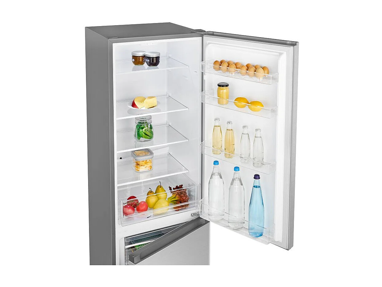 Réfrigérateur et congélateur 268L Inox Bomann KG7353-Inox