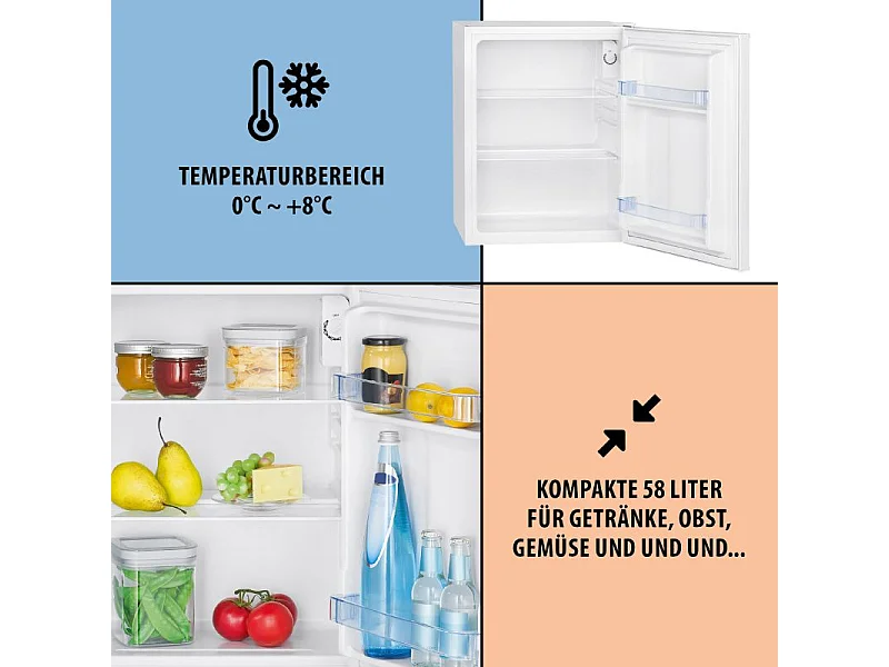 Réfrigérateur 58L Blanc Bomann KB7347-Blanc