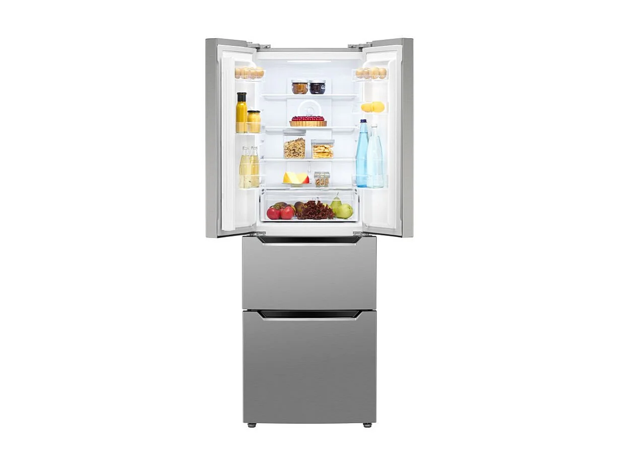 Réfrigérateur et congélateur 320L Inox Bomann KG7361-Inox