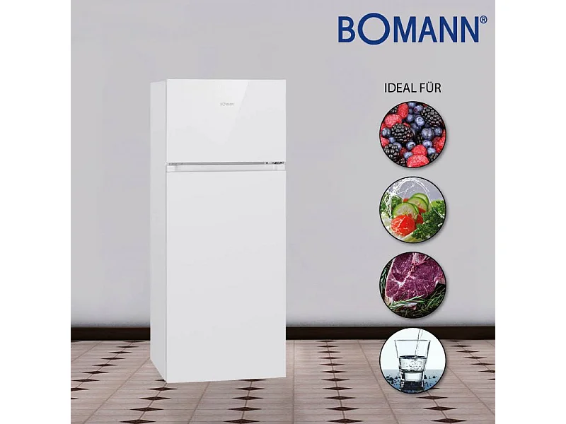 Réfrigérateur et congélateur 206L blanc Bomann DT7318-1-blanc