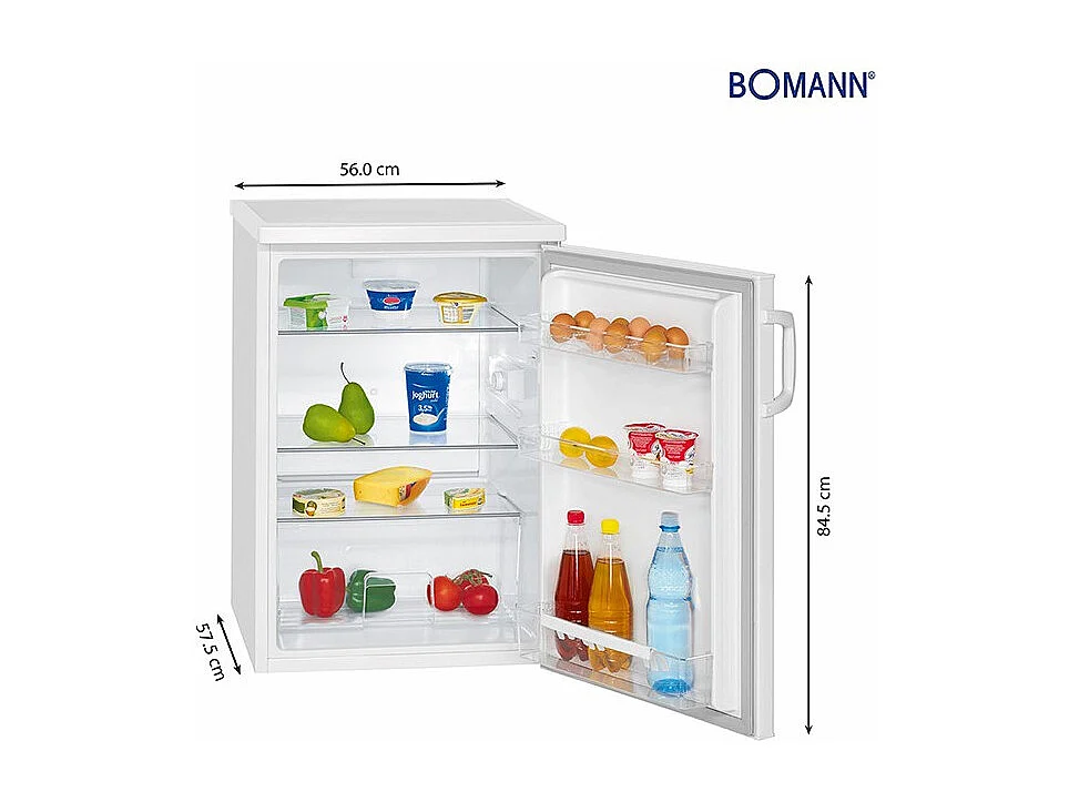 Réfrigérateur 133L blanc Bomann VS 2195.1 blanc