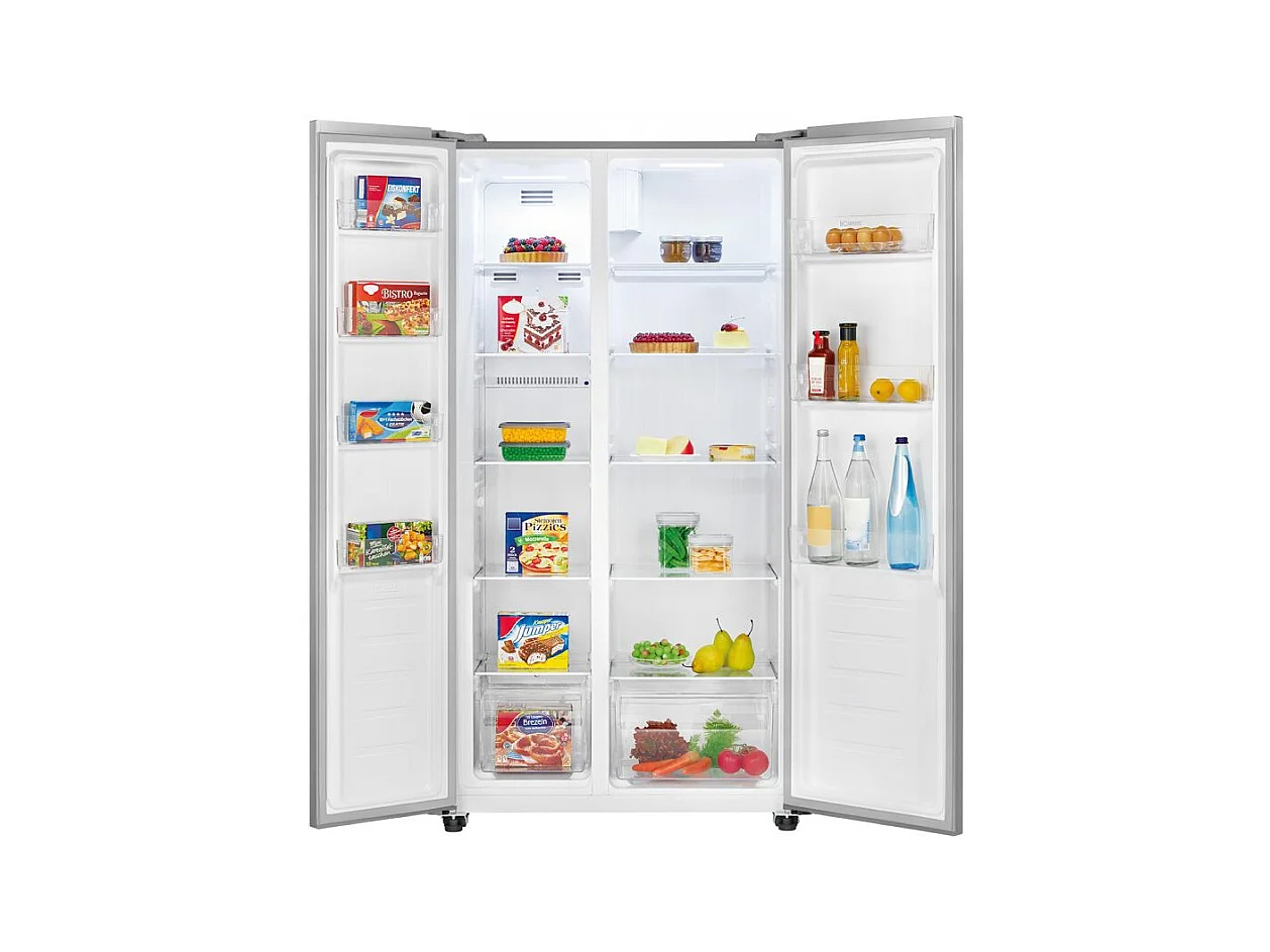 Réfrigérateur américain avec congélateur 442L Inox Bomann SBS7344-Inox