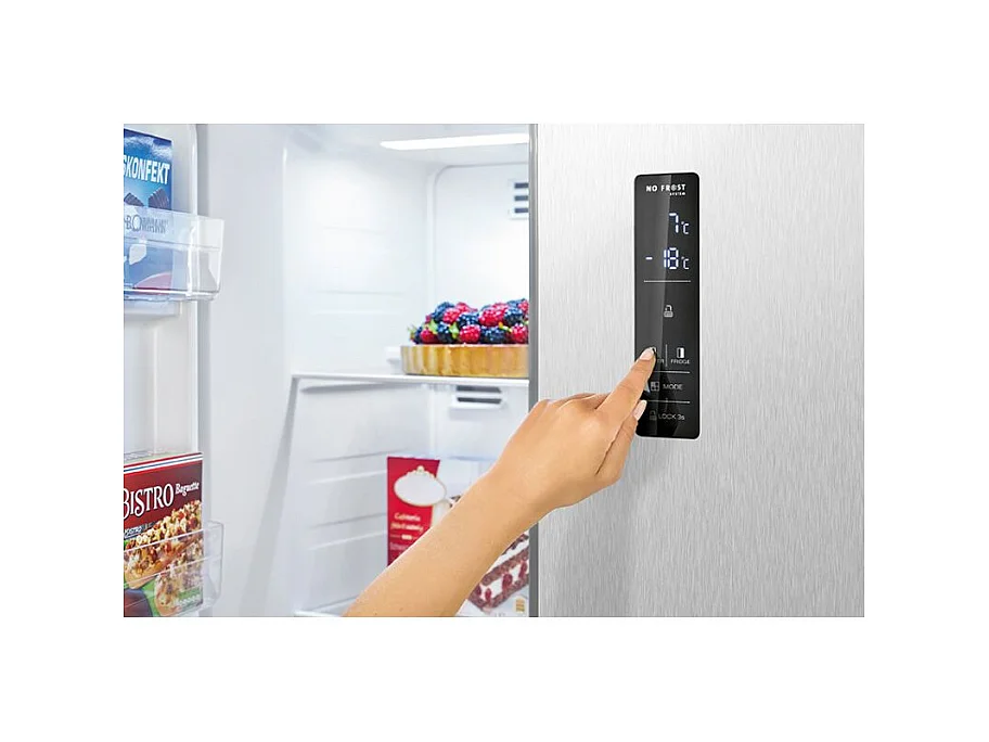 Réfrigérateur américain avec congélateur 442L Inox Bomann SBS7344-Inox